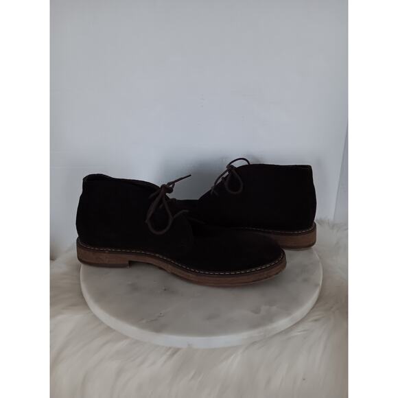 Joseph Abboud Travis Men\'s Size 10.5 Chukka Boots Brown Suede Leather Lace Up